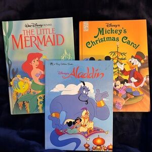 Disney Collection - Aladdin, The Little Mermaid, Mickey's Christmas Carol.